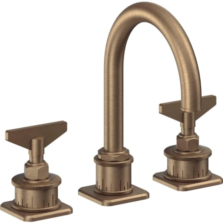A large image of the California Faucets 8602B Antique Brass Flat