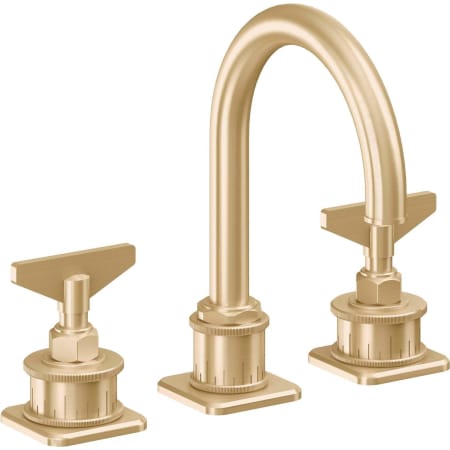 A large image of the California Faucets 8602B Satin Brass