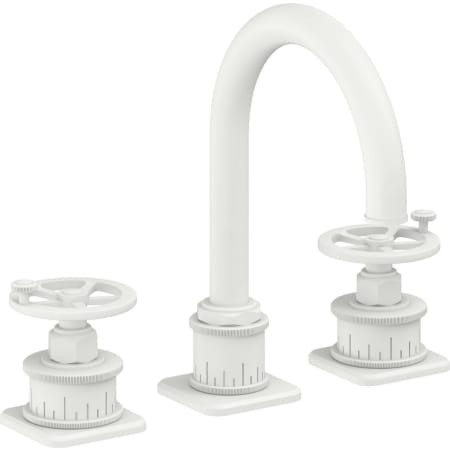 A large image of the California Faucets 8602WZBF Matte White