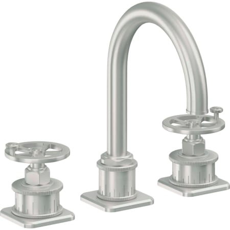 A large image of the California Faucets 8602WZBF Satin Chrome