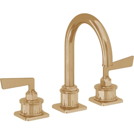 A large image of the California Faucets 8602ZBF Burnished Brass Uncoated