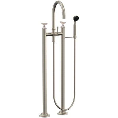 A large image of the California Faucets 8608B-ETF.18 Satin Nickel