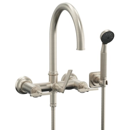 A large image of the California Faucets 8608B-ETW.18 Satin Nickel