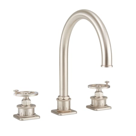 A large image of the California Faucets 8608W Satin Nickel