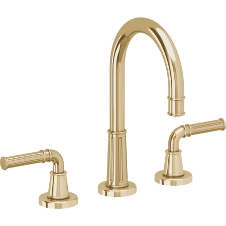 A large image of the California Faucets C102 Polished Brass