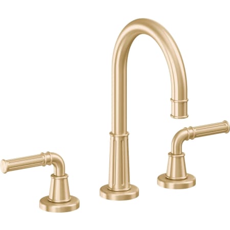 A large image of the California Faucets C102 Satin Brass