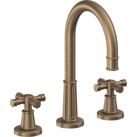 A large image of the California Faucets C102X Antique Brass Flat