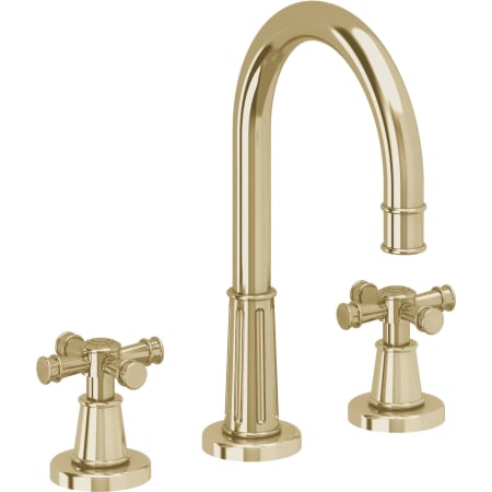 A large image of the California Faucets C102XZB Polished Brass Uncoated