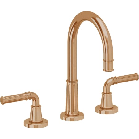 A large image of the California Faucets C102ZBF Burnished Brass Uncoated