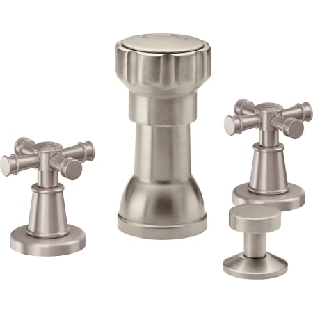 A large image of the California Faucets C104X Satin Nickel