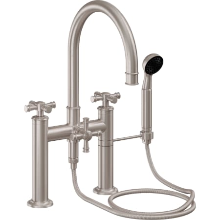 A large image of the California Faucets C108X-ETD.18 Satin Nickel