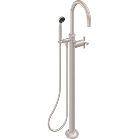 A large image of the California Faucets C108XS-ETS.18 Satin Nickel