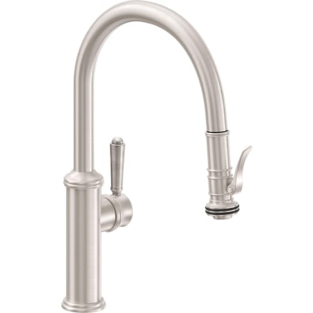 A large image of the California Faucets K10-102SQ-33 Satin Nickel