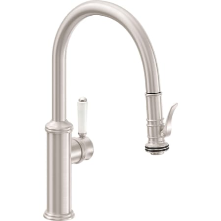 A large image of the California Faucets K10-102SQ-35 Satin Nickel