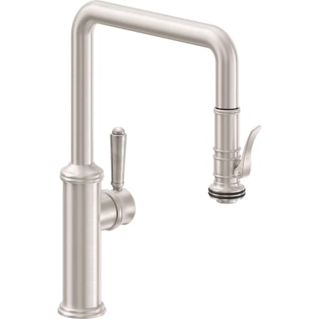 A large image of the California Faucets K10-103SQ-33 Satin Nickel