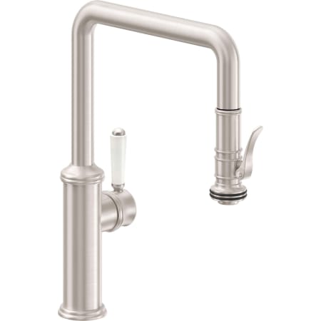 A large image of the California Faucets K10-103SQ-35 Satin Nickel