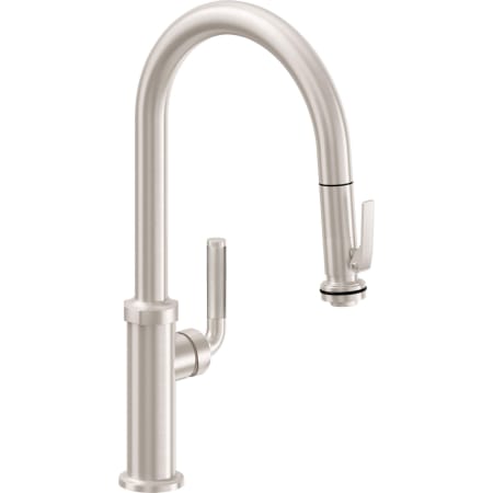A large image of the California Faucets K30-100SQ-KL Satin Nickel