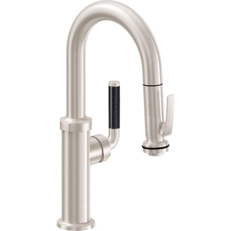 A large image of the California Faucets K30-101SQ-FL Satin Nickel