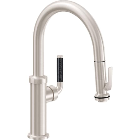 A large image of the California Faucets K30-102SQ-FL Satin Nickel
