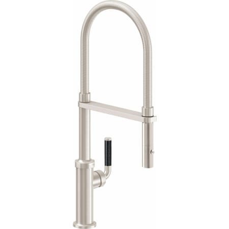 A large image of the California Faucets K30-150-FL Satin Nickel