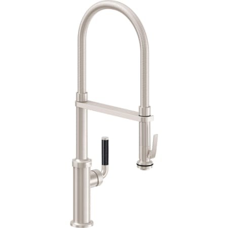 A large image of the California Faucets K30-150SQ-FL Satin Nickel