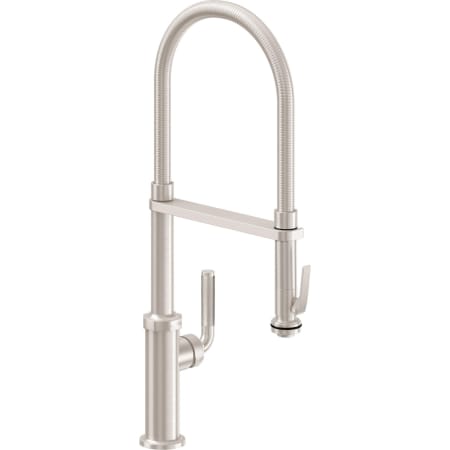 A large image of the California Faucets K30-150SQ-KL Satin Nickel