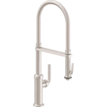 A large image of the California Faucets K30-150SQ-SL Satin Nickel