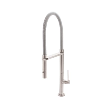 A large image of the California Faucets K50-150-ST Satin Nickel