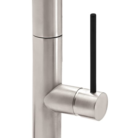 A large image of the California Faucets K50-150SQ-BST Satin Nickel