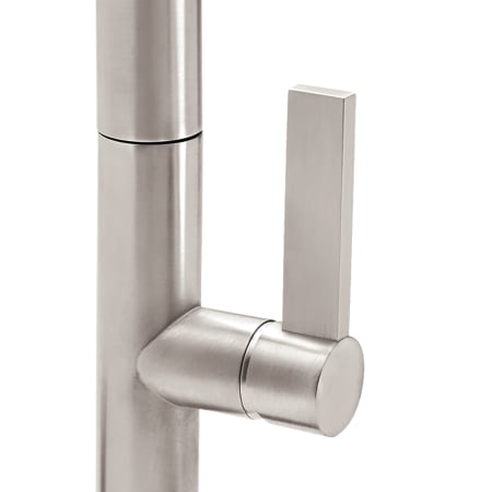 A large image of the California Faucets K50-150SQ-FB Satin Nickel