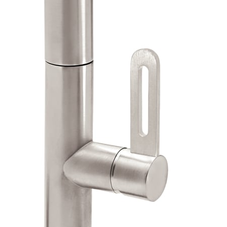 A large image of the California Faucets K50-150SQ-RB Satin Nickel