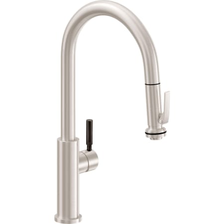 A large image of the California Faucets K51-100SQ-BST Satin Nickel