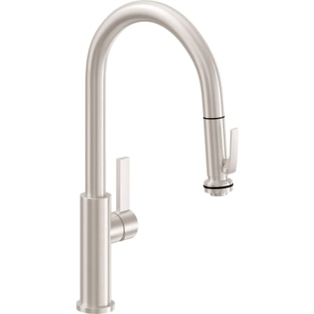 A large image of the California Faucets K51-100SQ-FB Satin Nickel
