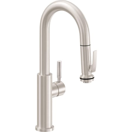 A large image of the California Faucets K51-100SQ-ST Satin Nickel