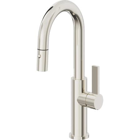 A large image of the California Faucets K51-101-FB Polished Nickel