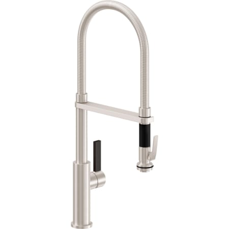 A large image of the California Faucets K51-150SQ-BFB Satin Nickel