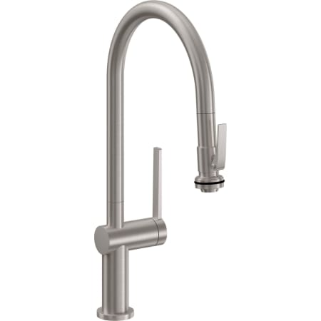 A large image of the California Faucets K55-100SQ-TG Satin Nickel
