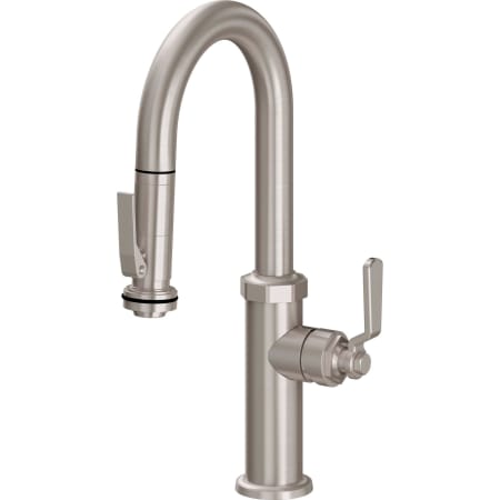 A large image of the California Faucets K81-101SQ-BL Satin Nickel