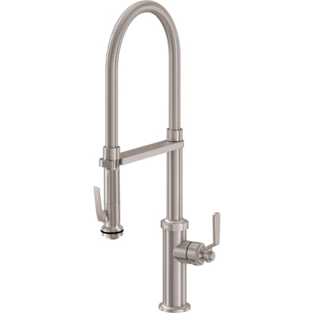 A large image of the California Faucets K81-150SQ-BL Satin Nickel