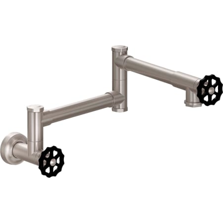 A large image of the California Faucets K81-200-BWH Satin Nickel