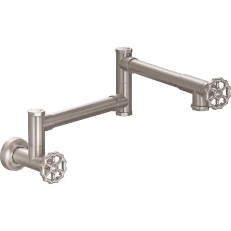 A large image of the California Faucets K81-200-WH Satin Nickel