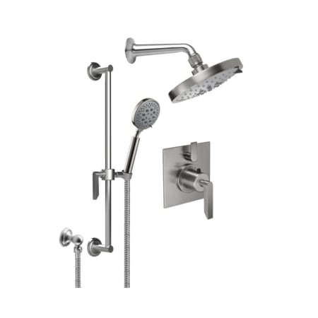 A large image of the California Faucets KT03-45.18 Satin Nickel