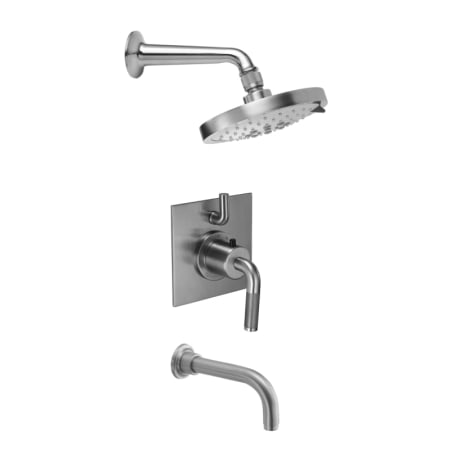 A large image of the California Faucets KT04-45.18 Satin Nickel