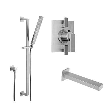 A large image of the California Faucets KT06-77.18 Satin Nickel