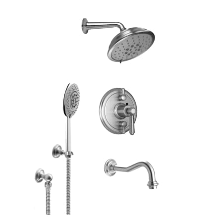 A large image of the California Faucets KT07-33.18 Satin Nickel