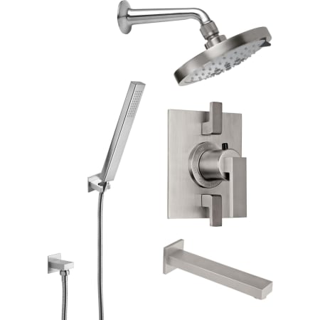 A large image of the California Faucets KT07-77.18 Ultra Stainless Steel
