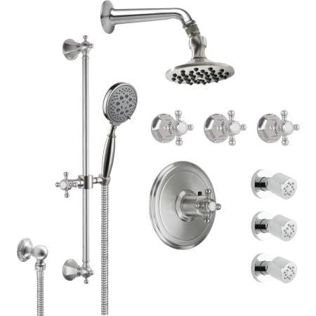 A large image of the California Faucets KT08-47.18 Ultra Stainless Steel
