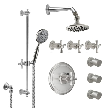 A large image of the California Faucets KT08-48X.18 Ultra Stainless Steel
