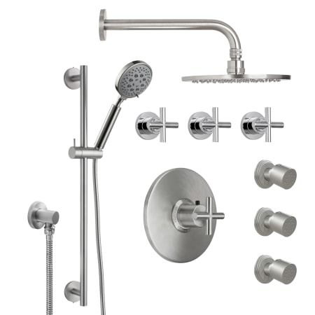 A large image of the California Faucets KT08-65.18 Ultra Stainless Steel