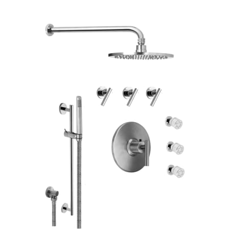 A large image of the California Faucets KT08-66.18 Satin Nickel